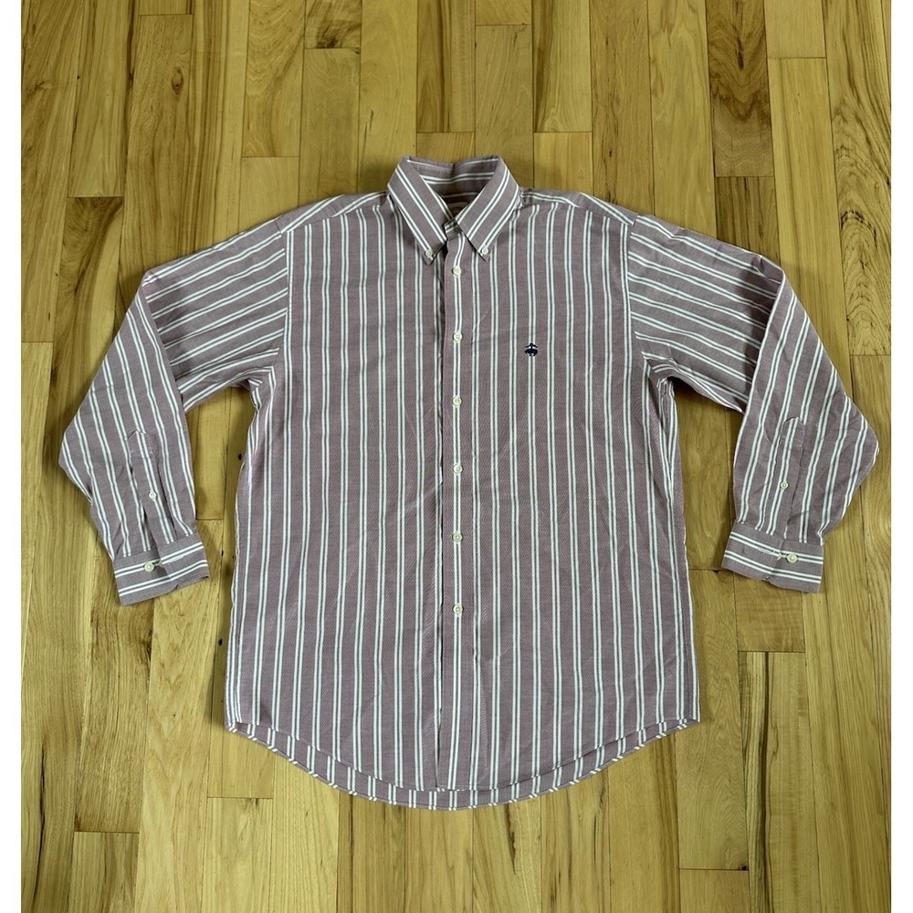 Brooks Brothers 346 The Original Polo Shirt Men's M Multi-Color Stripe Non-Iron